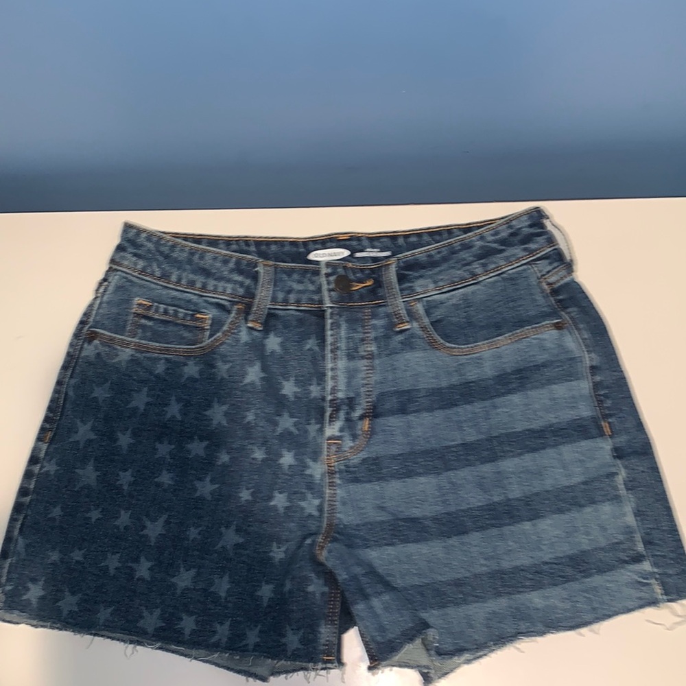NWOT Women's Old Navy Jean Shorts - Size 4 - Stars & Stripes